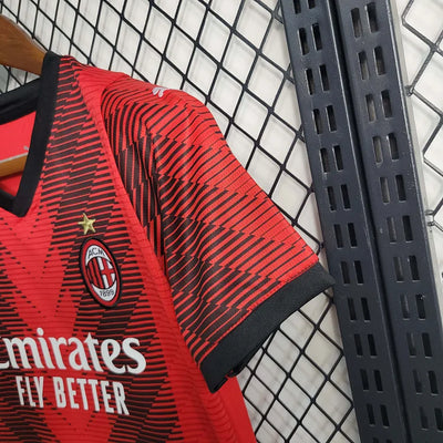 Kids Size 2023/2024 Ac Milan Soccer Jersey Home