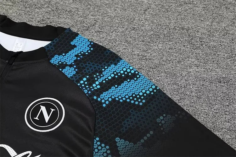 2024/25 Napoli black long sleeve training kit.