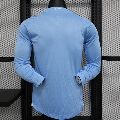 2023/24 Manchester City Home Long Sleeve Players Edition