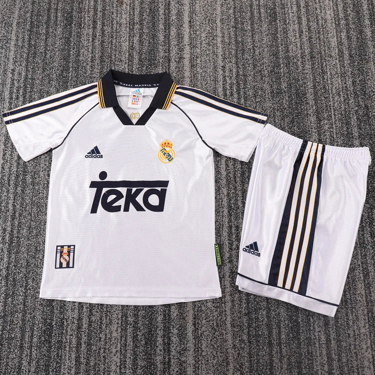 1999/00 Real Madrid Home Shirt - Kids Kit.