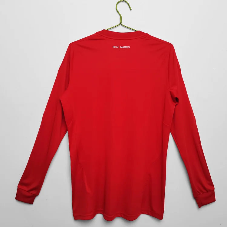 2011/12 Real Madrid Red Retro Long Sleeve Jersey