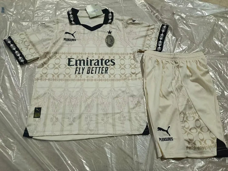 2023/2024 Ac Milan Away Children'S Jersey Children'S Sizes