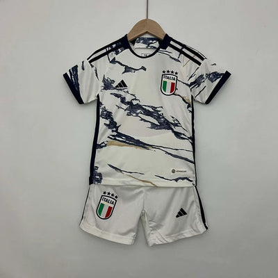 2023 Italy Away Soccer Shirt Kids Size