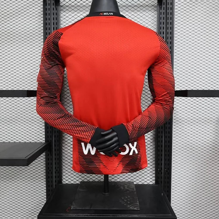 2023/2024 AC Milan Home Long Sleeve Players Edition
