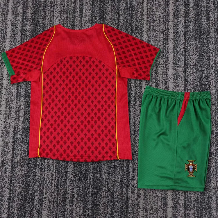 2004 Portugal Home Retro Kit - Kids