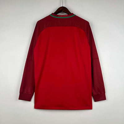 2016 Portugal Home Retro Long Sleeve Jersey