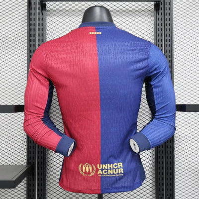 2024/2025 Barcelona Home Long Sleeve Player Version