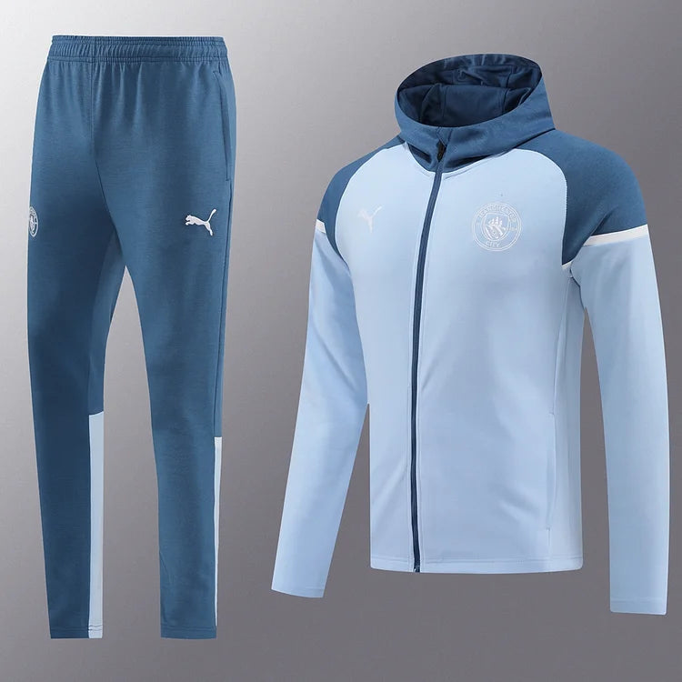 2024/25 Manchester City Blue Grey Windbreaker Kit