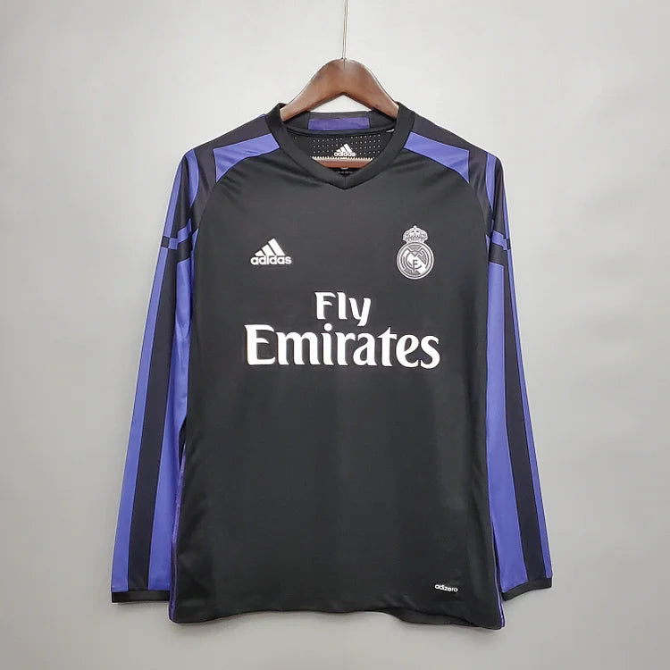 2016/17 Real Madrid Second Away Long Sleeve Jersey