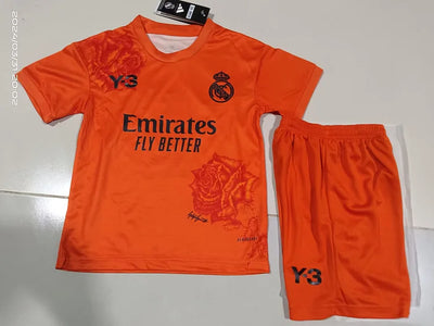 2024/25 Real Madrid Y3 Orange Children'S Jersey Children'S Sizes