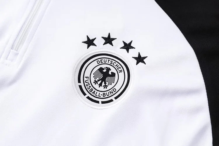 2024/25 German half-zip training suit white 1:1 Thai quality suit