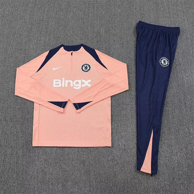2025/2026 Chelsea Light Pink Long-Sleeved Training Suit