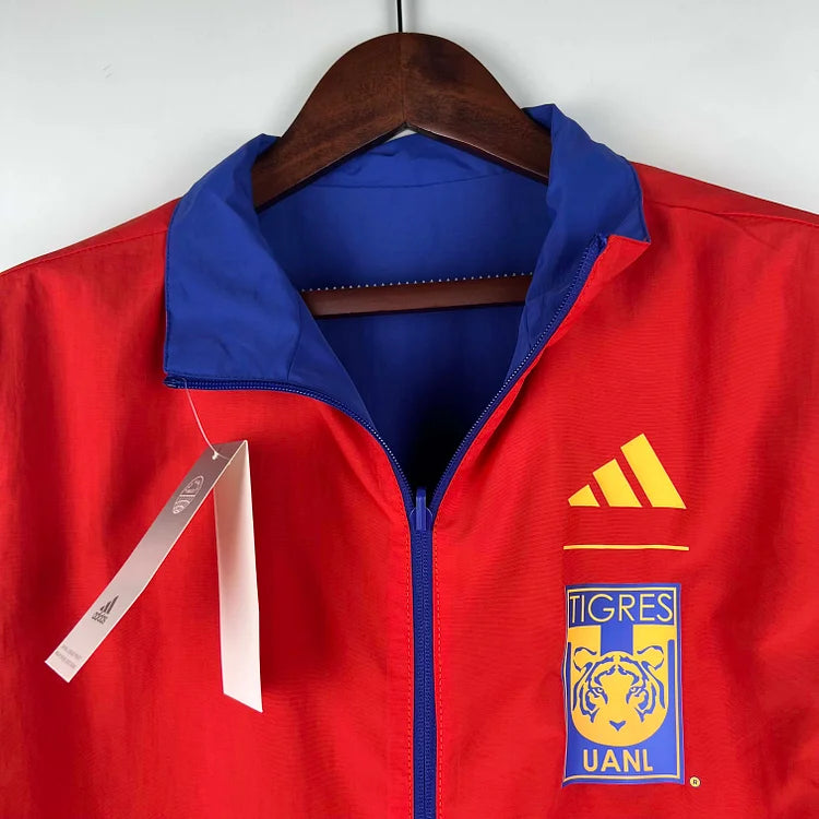 2023/2024 Tigres Reversible Windbreaker(Blue-red)Soccer Jersey