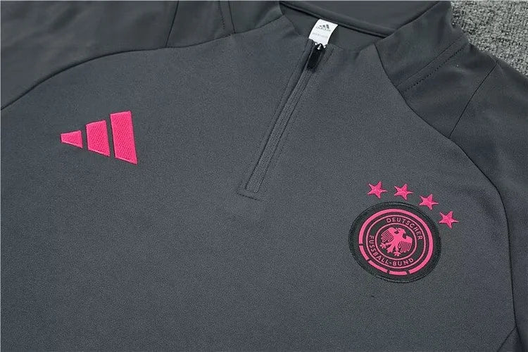 2024/25 German team black half-zip training suit 1:1 Thai quality
