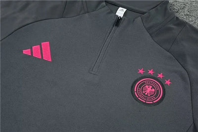 2024/25 German team black half-zip training suit 1:1 Thai quality
