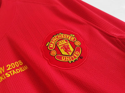 2007/08 Retro Long Sleeve Manchester United Home Jersey Champions League Edition