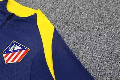 2025/2026 Atletico Madrid Blue Long-Sleeved Training Suit