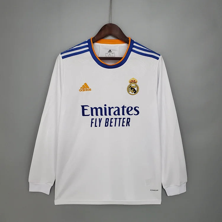 2021/22 Real Madrid Home Long Sleeve Shirt