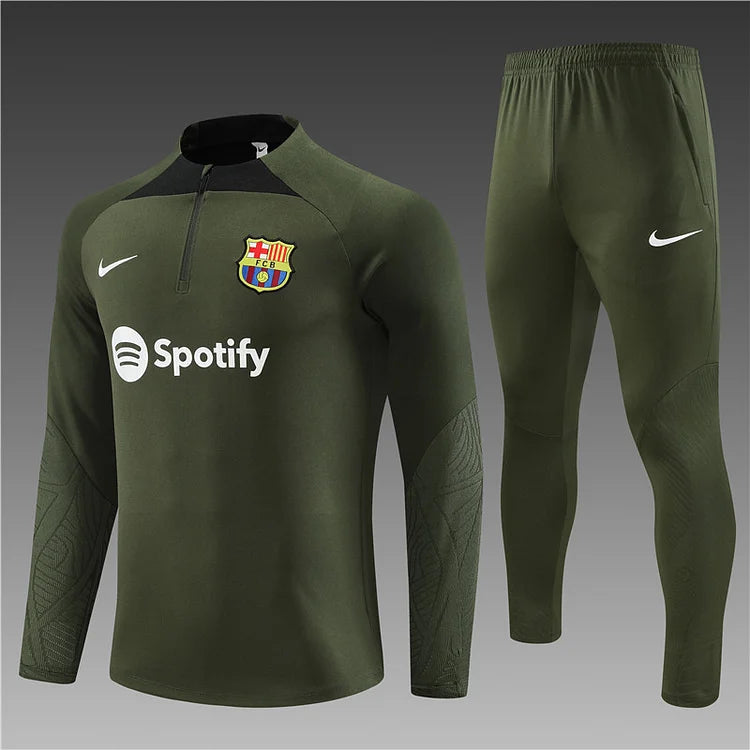 2023/24 Barcelona Military Green Training Kit