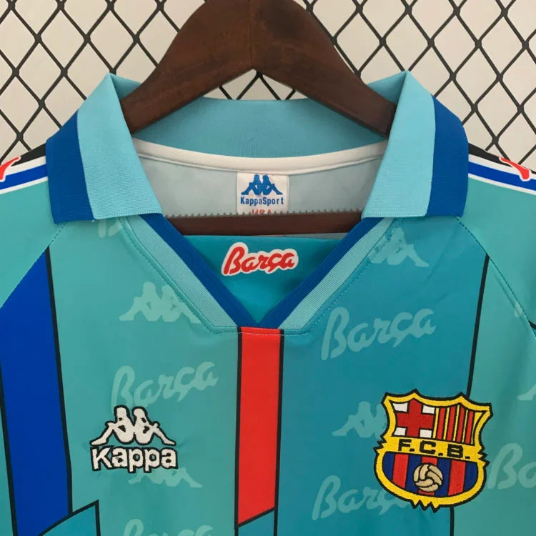 1996/97 Barcelona Away Long Sleeve Retro Shirt