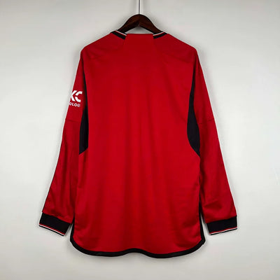 2023/24 Manchester United Home Long Sleeve Shirt -