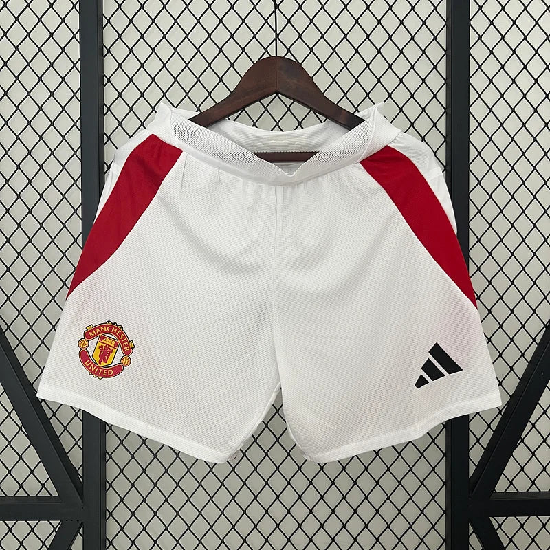 2025/2026 Manchester United Home Shorts Fan Edition