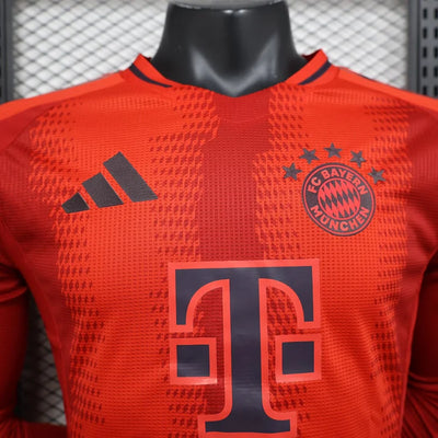 2024/25 Bayern Munich Home Long Sleeve Player Edition Jersey