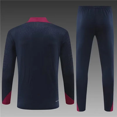 2024/25 England half-pull training uniform black 1:1 Thai quality suit