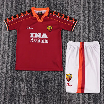 1998/99 Roma Home Retro Kit - Kids.