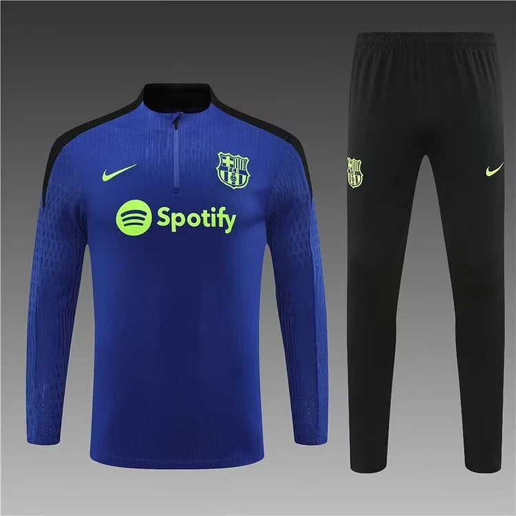 2024/25 Barcelona half-pull training suit colorful blue 1:1 Thai quality suit