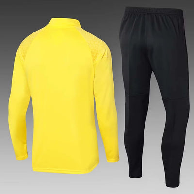 2023/2024 Dortmund Half-Pull Training Suit Yellow Football Shirt