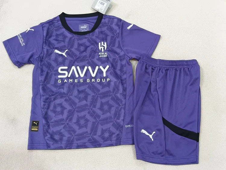 2024/25 Riyadh Crescent Second Away - Kids Kit