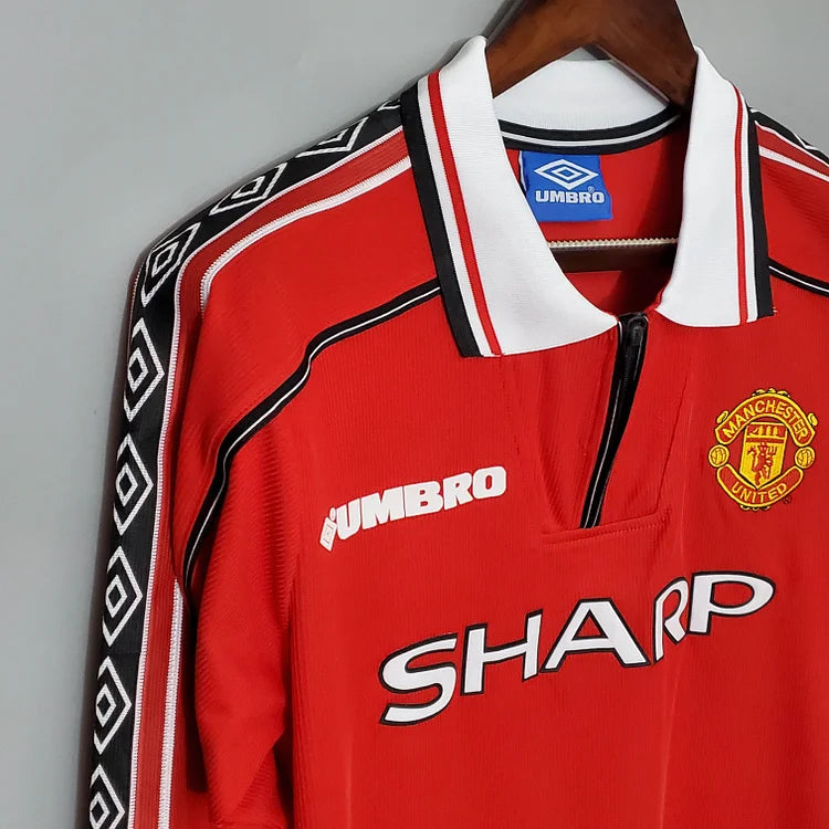 1998/99 Manchester United Home Long Sleeve Retro Shirt