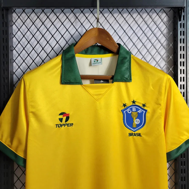 1990 Brazil home retro jersey