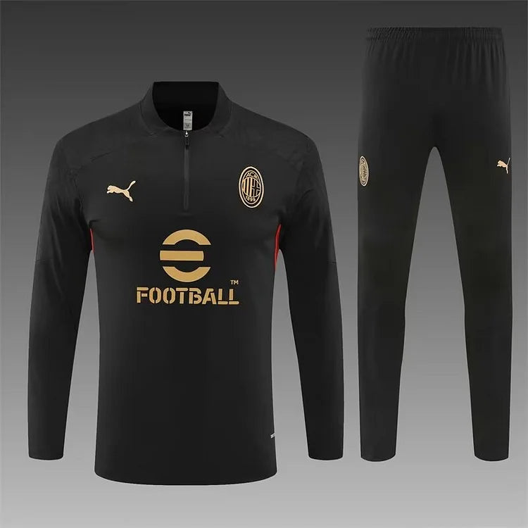 2024/25 AC Milan Black Long Sleeve Training Kit