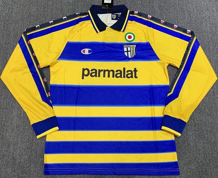 1999/2000 Parma home long-sleeved retro jersey 1:1 Thai quality