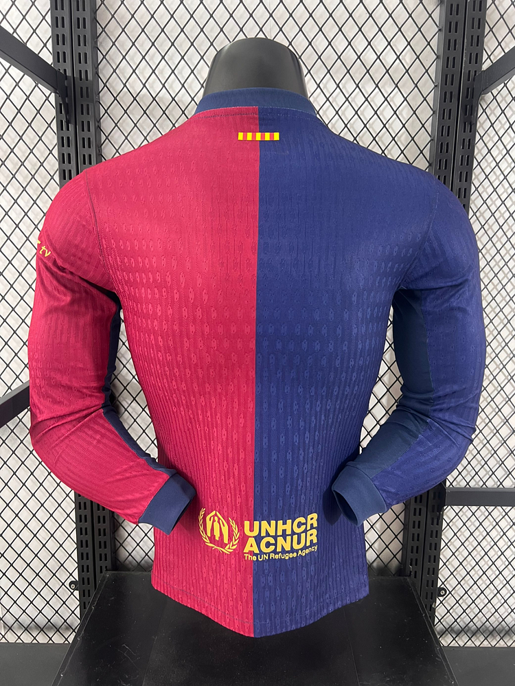 2024/2025 Barcelona Home Players Long Sleeve Joint Model
