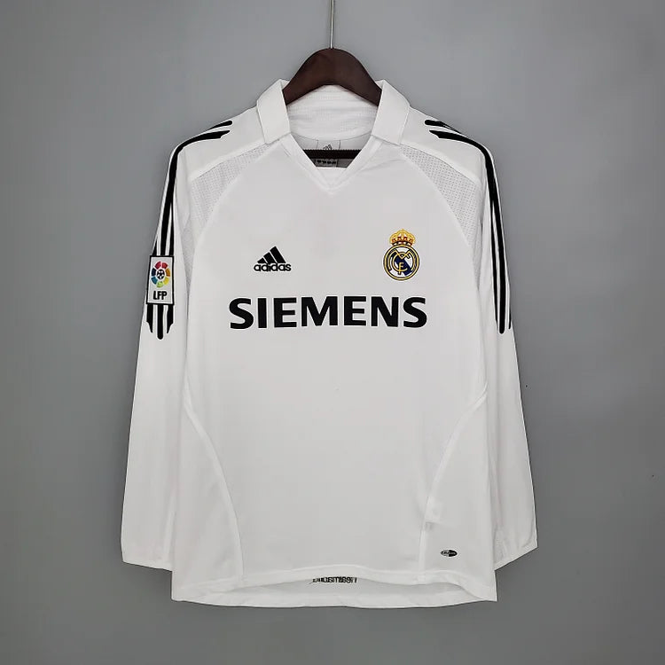 2005/06 Real Madrid Home Retro Long Sleeve Jersey