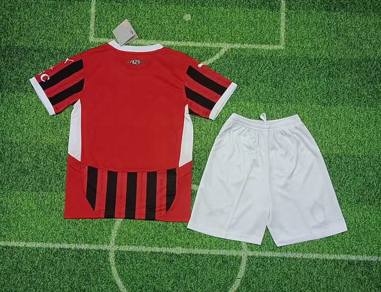 2024/25 Ac Milan Home Shirt. - Kids Kit