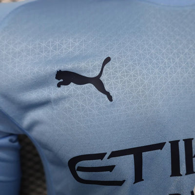 2025/2026 Manchester City Home Long Sleeve Player Edition