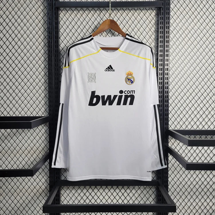 2009/10 Real Madrid Home Long Sleeve Retro Shirt
