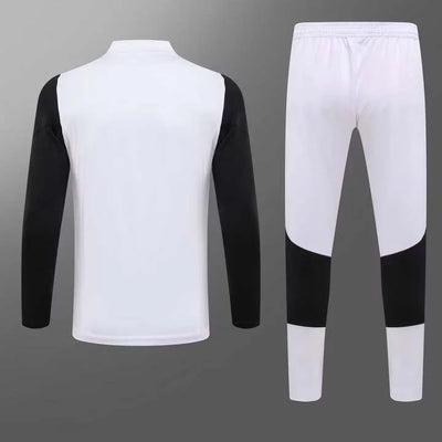2023/2024 Juventus Half-Pull Training Suit White Football Shirt