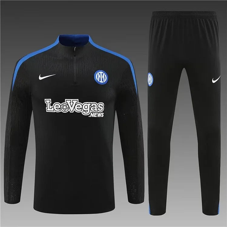 2024/25 Inter Milan half-pull training jersey black 1:1 Thai quality set