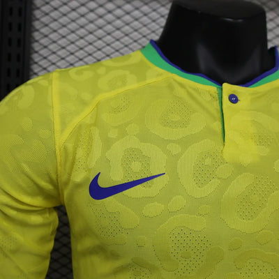 2023/24 Brazil Home Long Sleeve Players Edition