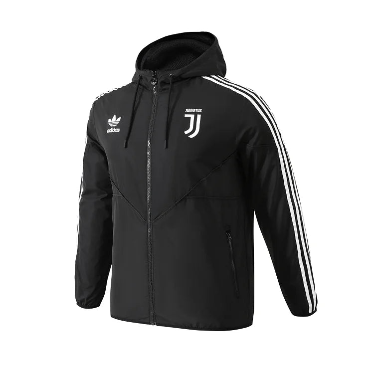 2025/2026 Juventus Black Windbreaker Jacket
