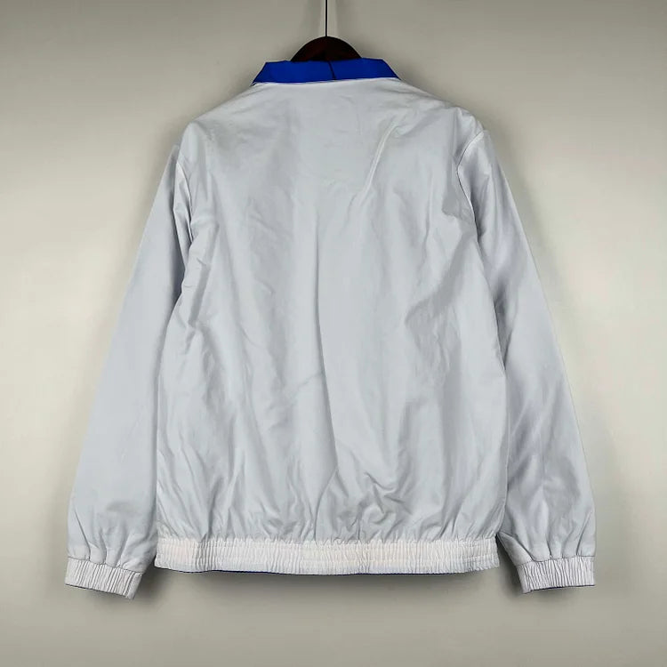 2023-2024 Italy Reversible Windbreaker (White-Blue)Soccer Jersey