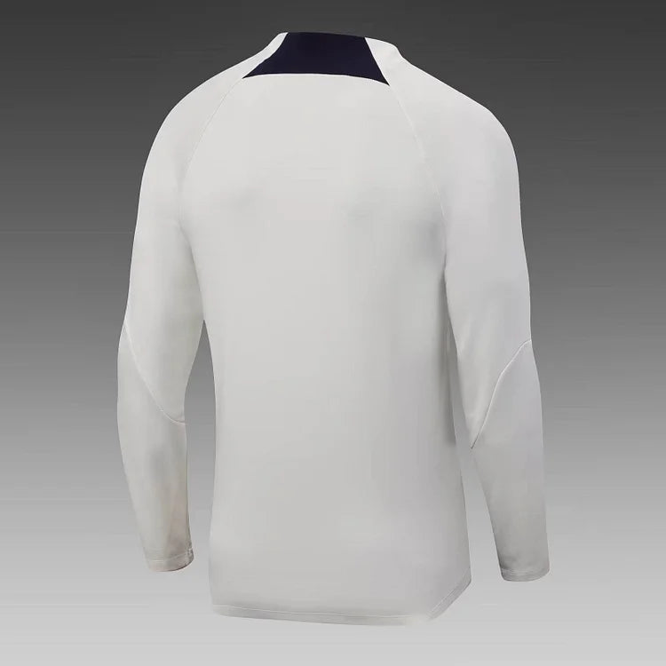 2023/24 Psg Paris Saint-Germain Half-Pull Training Suit Off White Set