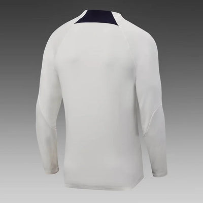 2023/24 Psg Paris Saint-Germain Half-Pull Training Suit Off White Set