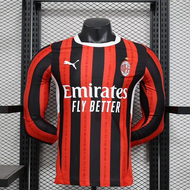 2024/25 AC Milan Home Long Sleeve - Player Edition