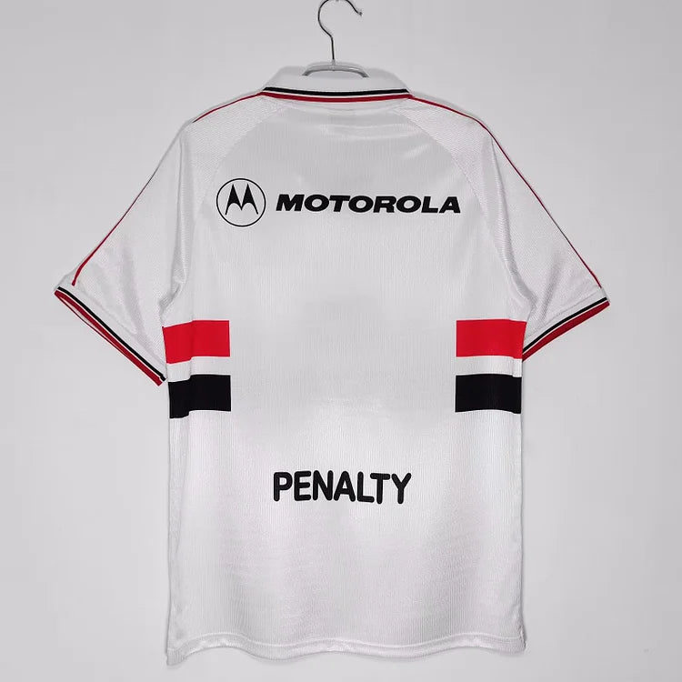 2000 season Sao Paulo home retro jersey lapel